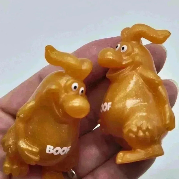 TWO YOWIE Boof Guardian Baby Animals Collection 2.25" Toy Orange Sparkle Figure - Picture 5 of 6